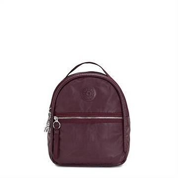 Kipling Kae Klassieke Metallic Rugzak Bordeaux | België 1629UZ